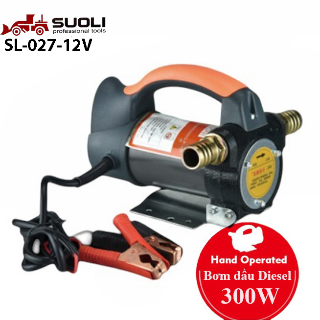bơm dầu diesel 300W SUOLI SL-027, Công suất 50L/phút