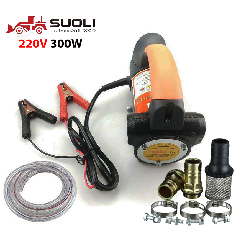 Bơm dầu diesel Suoli SL-027-24V + 5m ống ø25mm