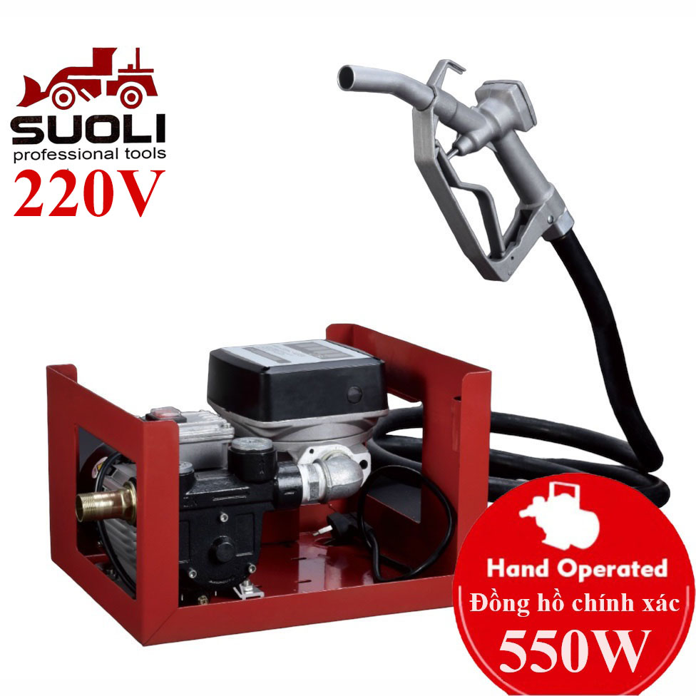 máy bơm dầu dầu DO 220V Suoli SL-011 60Lit/phút có đồng hồ đếm
