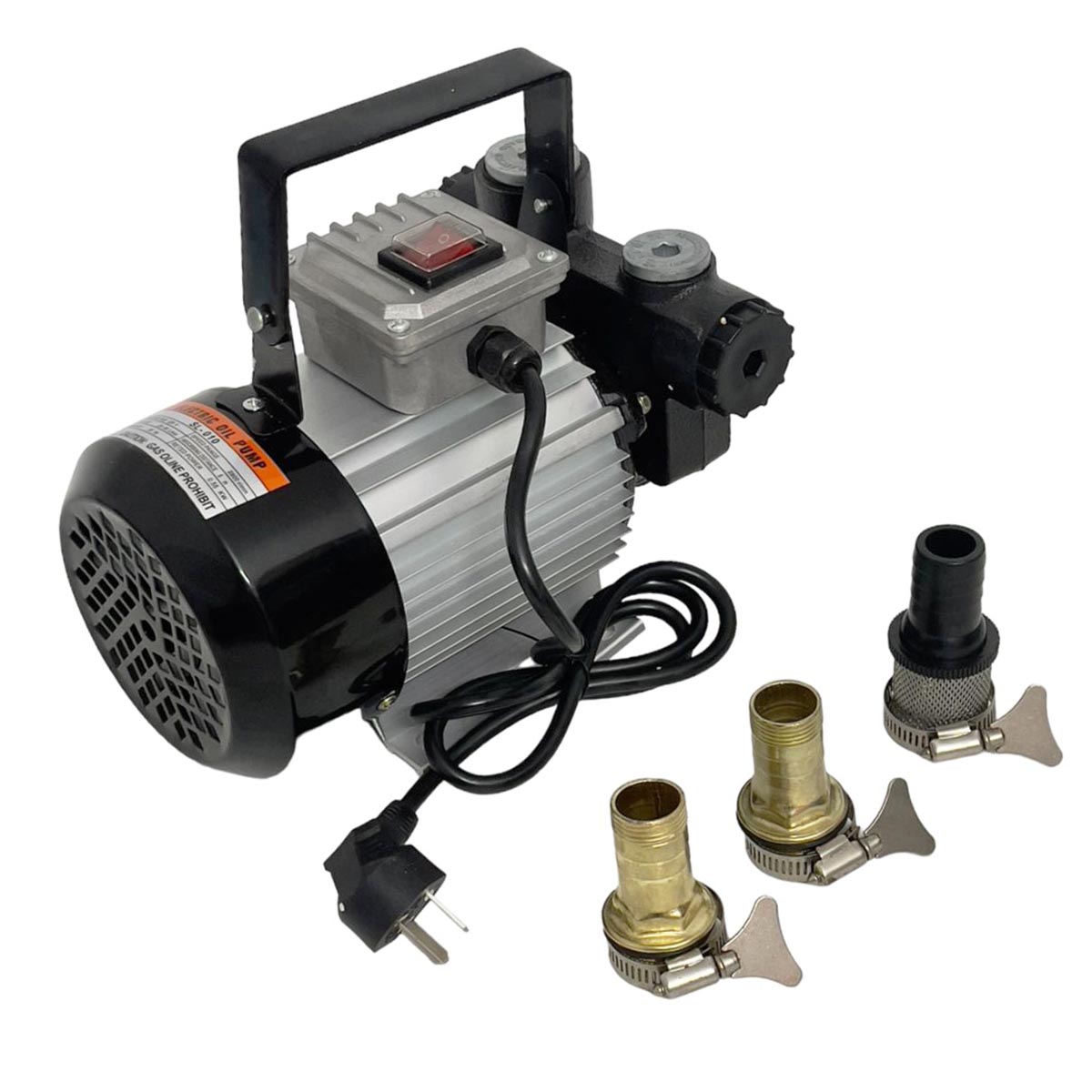 Máy bơm dầu nhớt Suoli SL-010 + 10m ống phí 25mm + Cò nhôm 60L