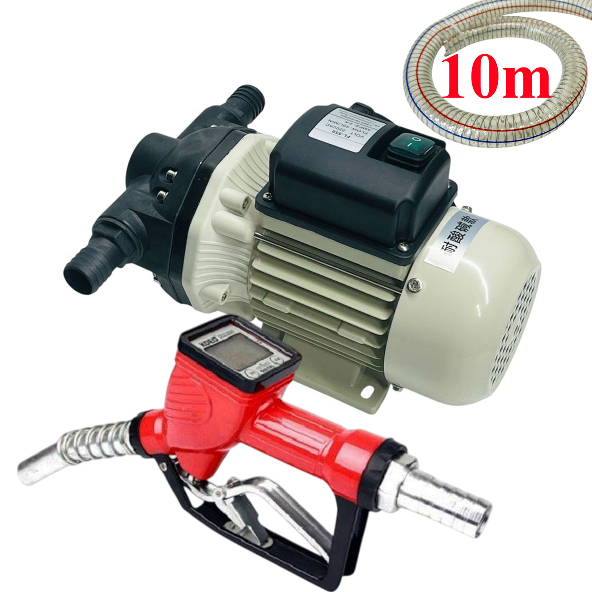 BƠM HÓA CHẤT khí thải đông cơ diesel FL-550 + 10m ống Ø25 + cò bơm DLY-25