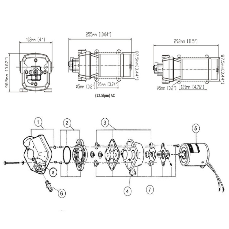 Máy Bơm tăng áp 220V ProPumb FL-43 - máy bơm màng