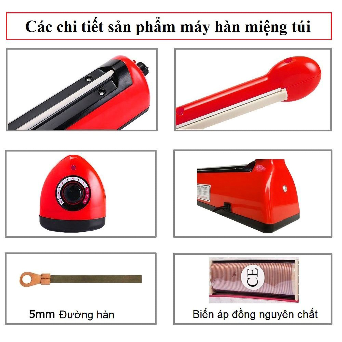 Máy Hàn Miệng Túi PFS-200 5mm