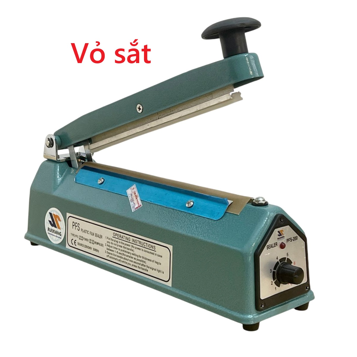 Máy hàn miệng túi dập tay PFS-200 300 400 Chenhe - Vỏ thép cao cấp; máy cơ bền bỉ