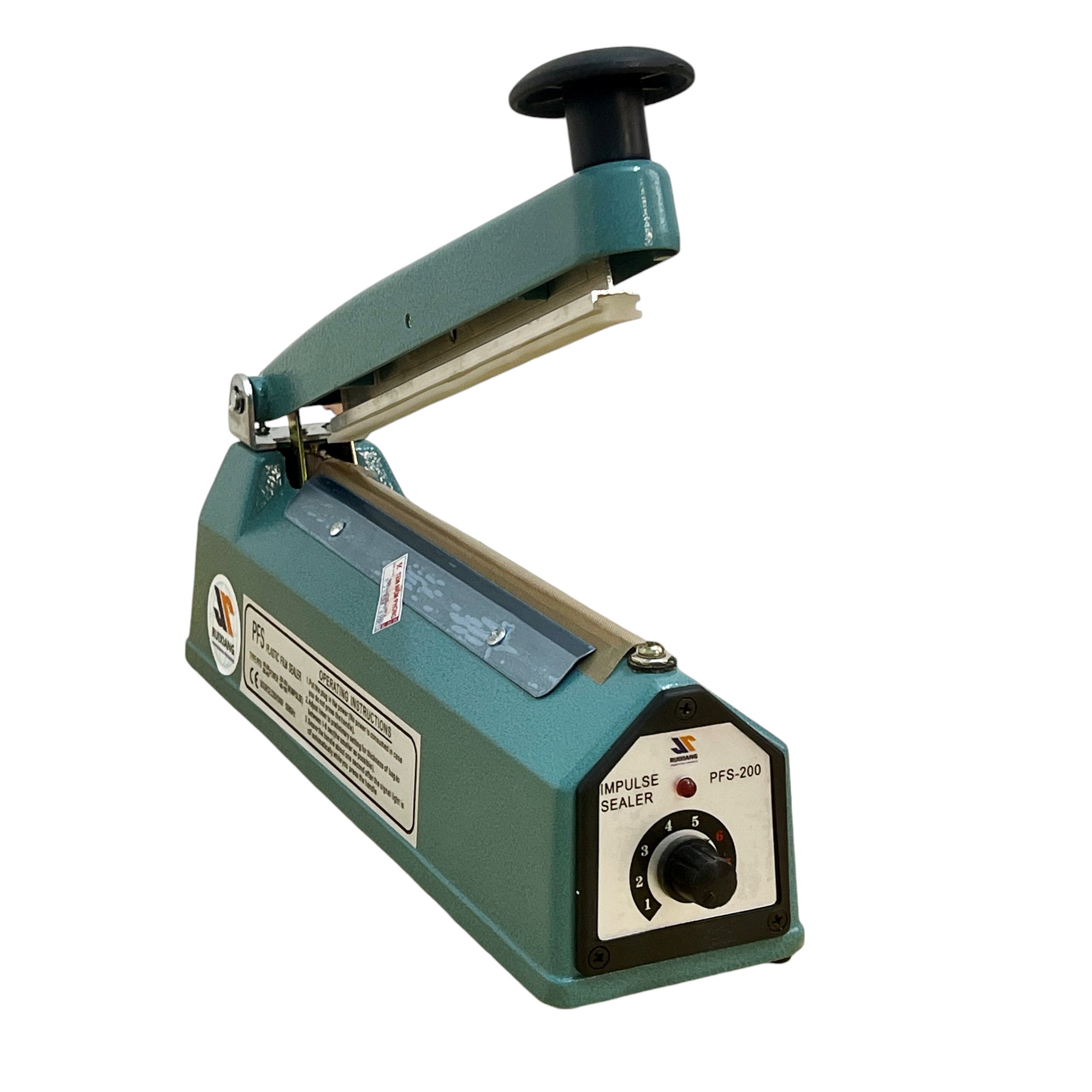 200x8mm Máy hàn miệng túi Ruixiang PFS-200 vỏ thép + 3 dây sơ cua