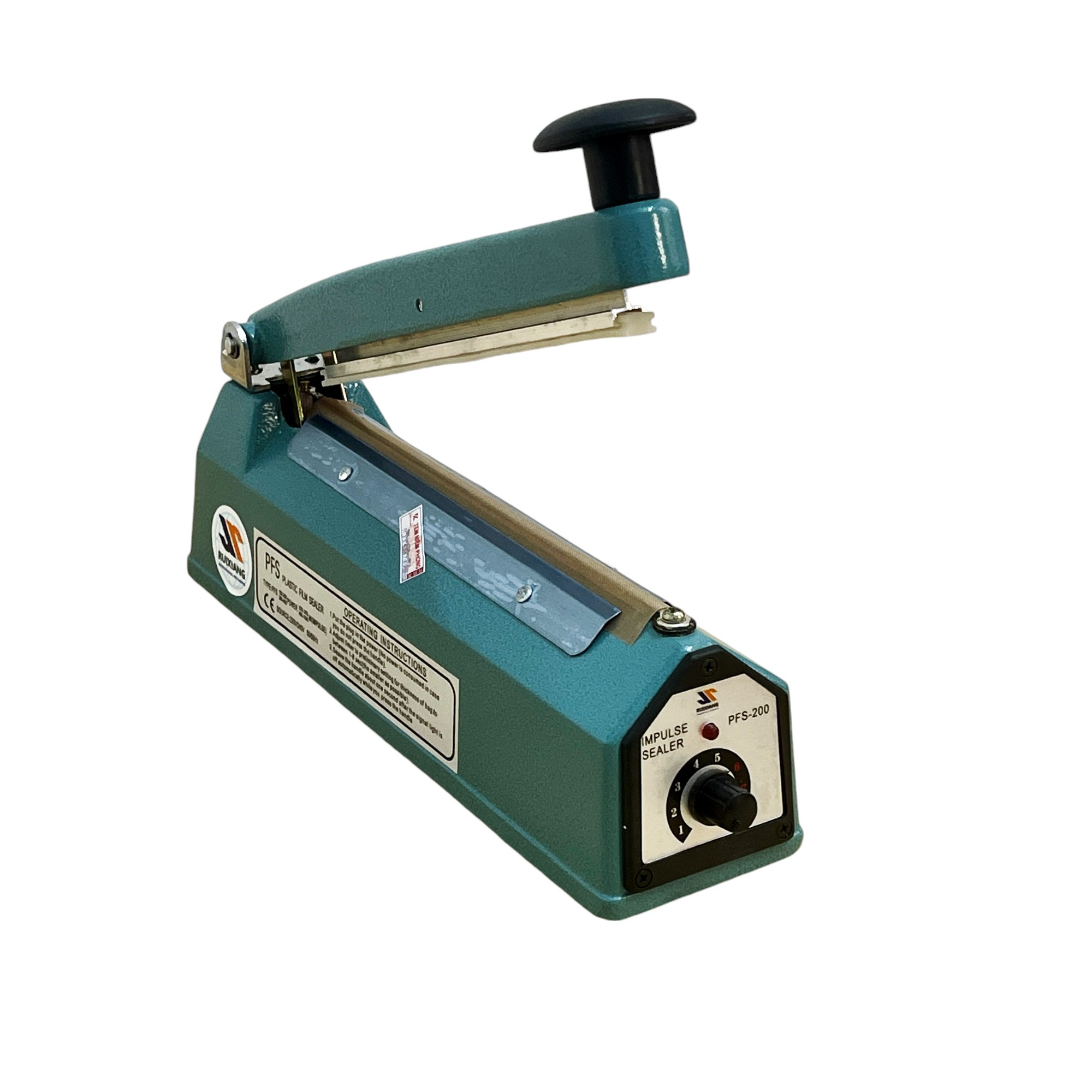 200x8mm Máy hàn miệng túi Ruixiang PFS-200 vỏ thép + 3 dây sơ cua