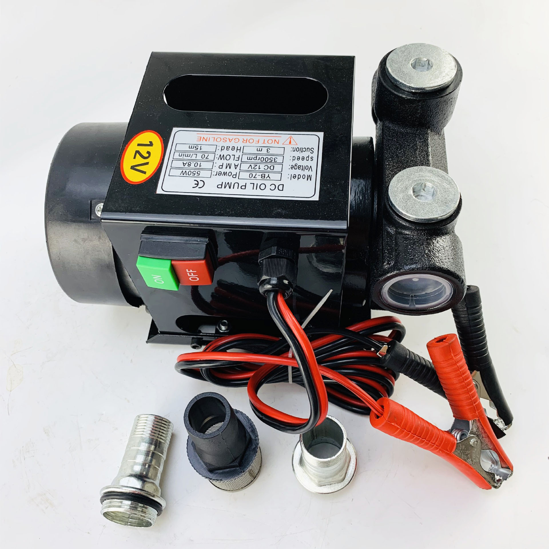 Bơm Dầu Diesel DC YB-70 điện 12V 24V