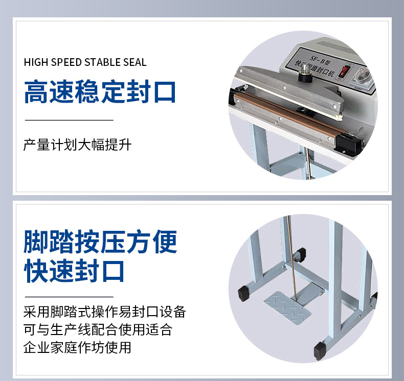 Máy hàn miệng túi dập chân Vĩnh Khang SF-B300