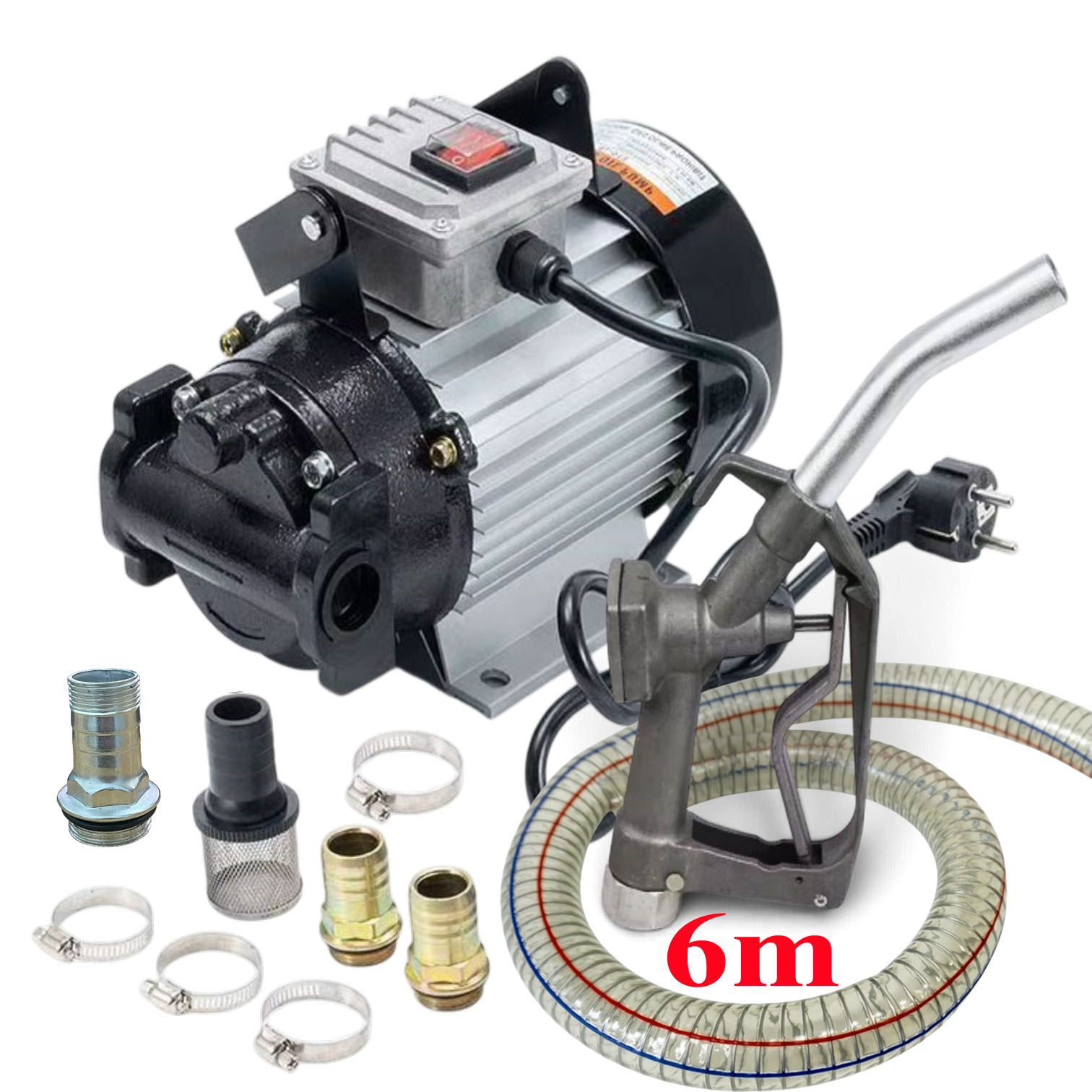 Máy bơm dầu nhớt Suoli SL-013 + 6m ống 25mm+Cò bơm nhôm 13A