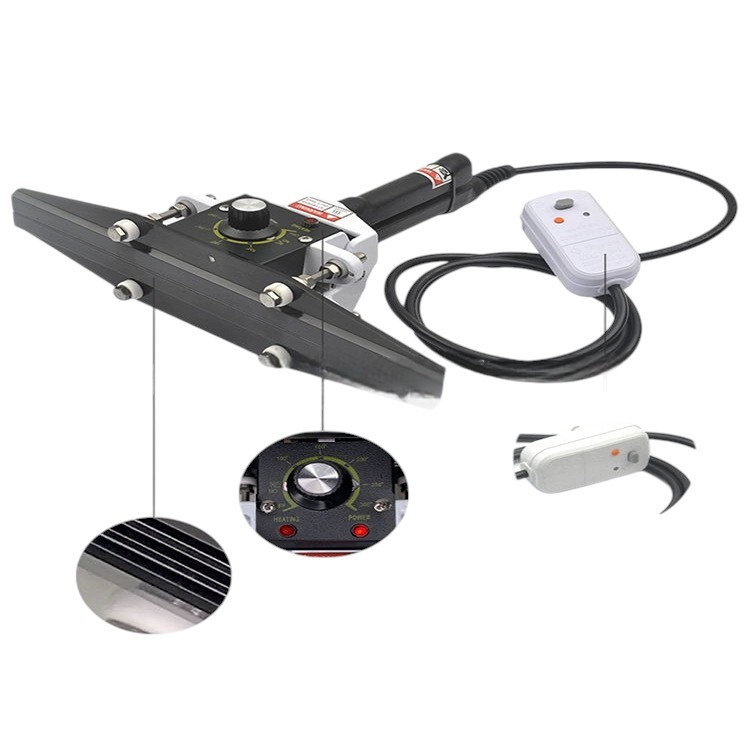 Máy hàn miệng túi Ruixiang FKR-200, FKR-300, FK-400 màu đen, máy khỏe có mép hàn 10mm , 300-600W