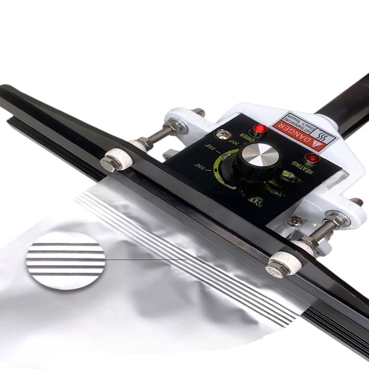 Máy hàn miệng túi Ruixiang FKR-200, FKR-300, FK-400 màu đen, máy khỏe có mép hàn 10mm , 300-600W