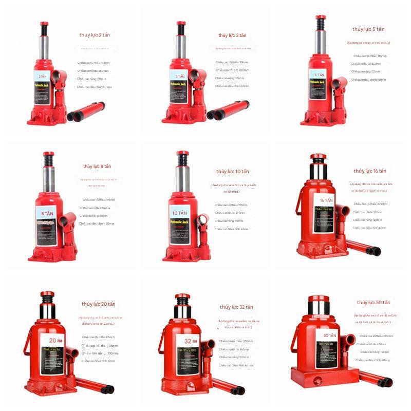 Con đội thủy lực tay 2-100 tấn