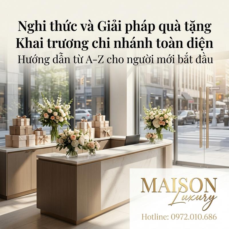 Nghi thức và Giải pháp quà tặng Khai trương chi nhánh toàn diện
