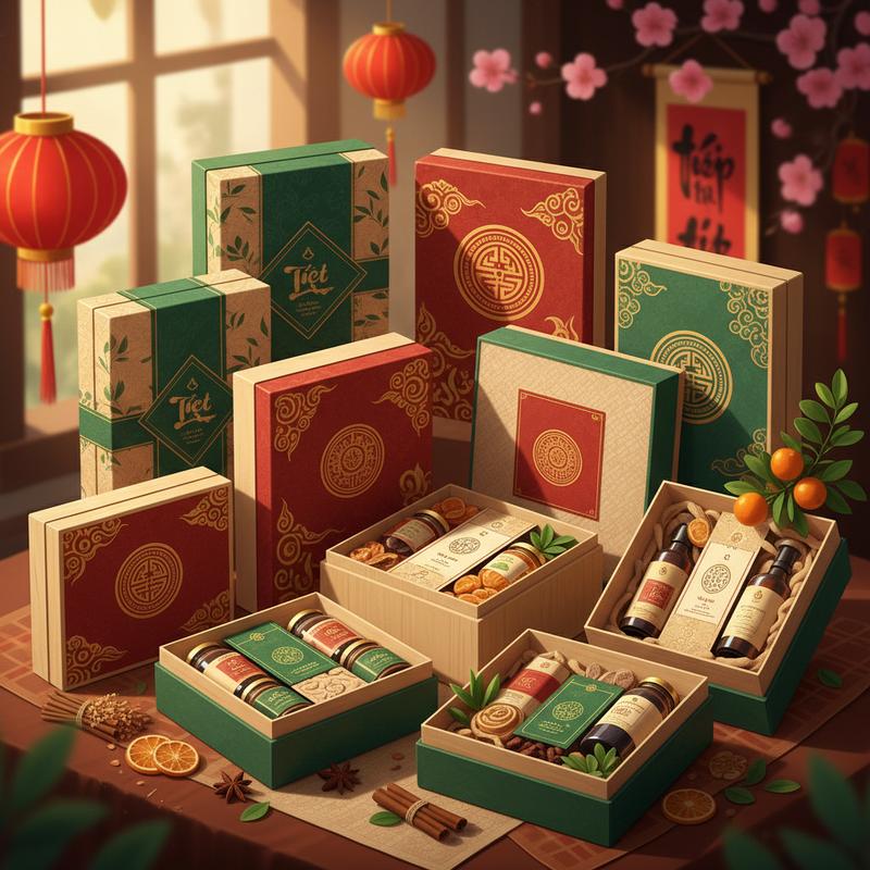 10 Mẫu Hộp Quà Tết Hữu Cơ Đẳng Cấp Biếu Sếp & Đối Tác