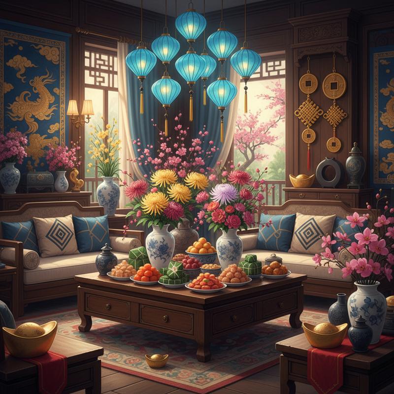 Chi Tiết 5 Màu Sắc Trang Trí Tết Cho Người Tuổi Tý Năm 2026