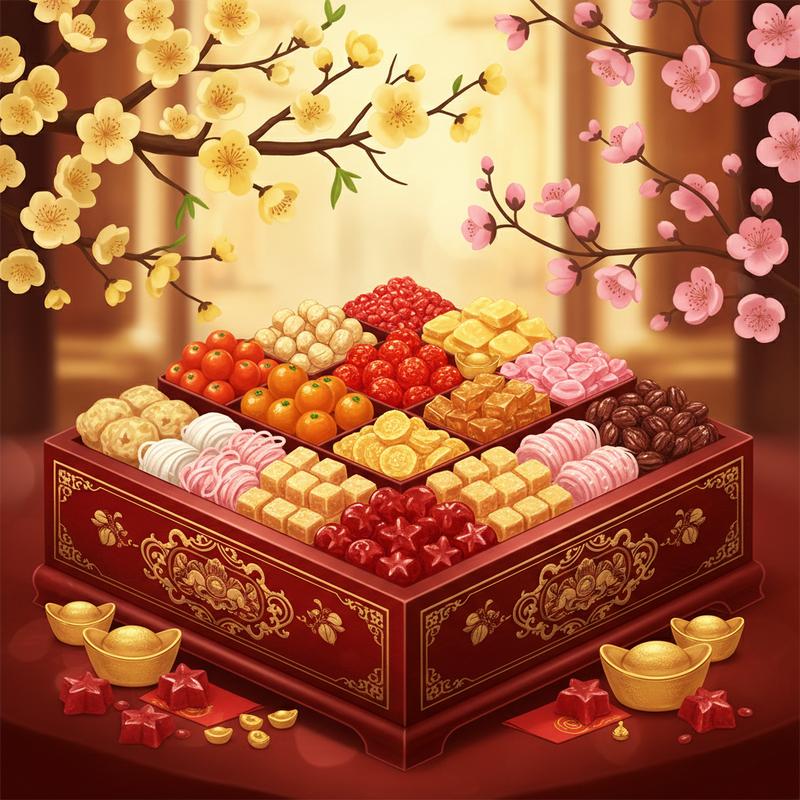 Danh Sách Bánh Kẹo Tết Màu Sắc May Mắn Cho Người Tuổi Hợi