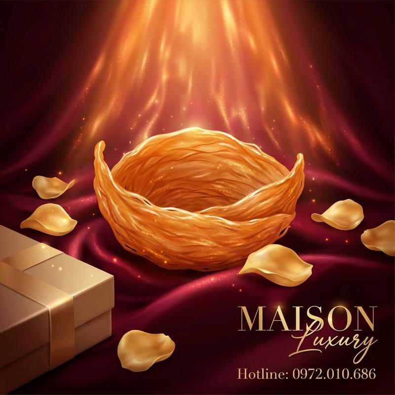 Tiêu chuẩn 'Vàng' trong tuyển chọn tổ yến của Maison Luxury