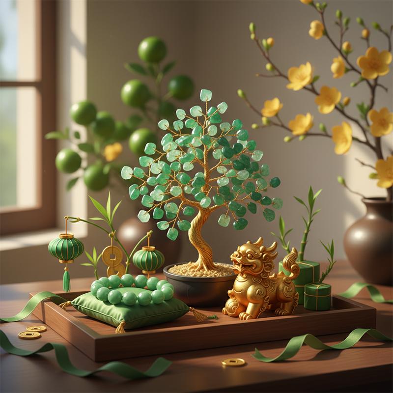 Top 5 Vật Phẩm Phong Thủy Mini Khai Xuân Hợp Mệnh Mộc