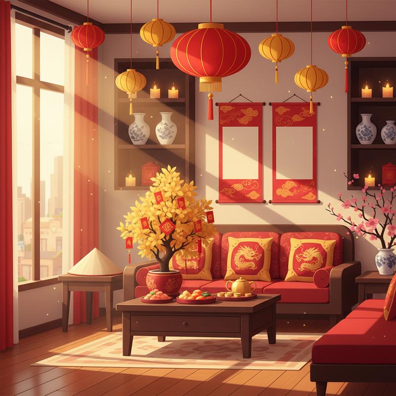 Màu Sắc & Ánh Sáng Phong Thủy Ngày Tết: Bí Quyết Đón Vận May