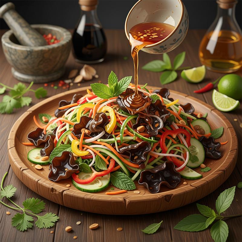 Món Gỏi Nấm Tai Mèo Chay: Bí Quyết Nước Trộn Chua Ngọt Đậm Đà Như Gỏi Mặn