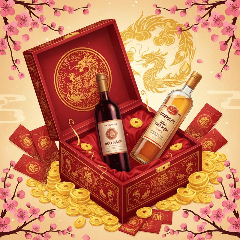 Sự Khác Biệt Giữa Rượu Vang Đỏ và Rượu Mạnh: Góc Nhìn Phong Thủy Khai Xuân