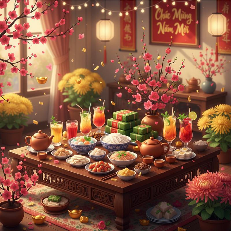 Thức Uống & Tráng Miệng Tết Truyền Thống: Đậm Đà Hương Vị Xuân