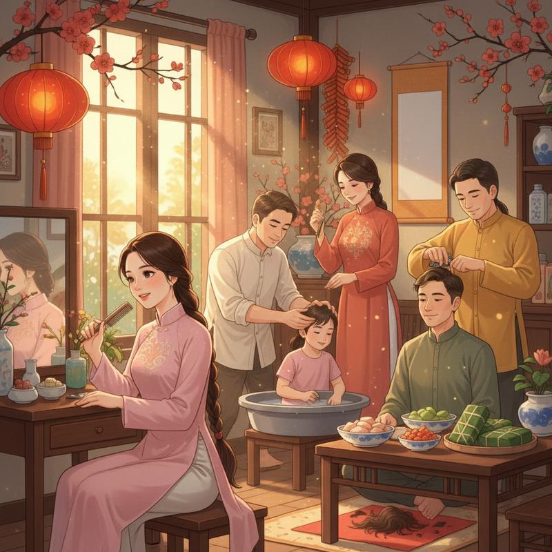 Có nên tắm gội hay cắt tóc vào Mùng 1, Mùng 2, Mùng 3 Tết? Góc nhìn phong thủy hiện đại