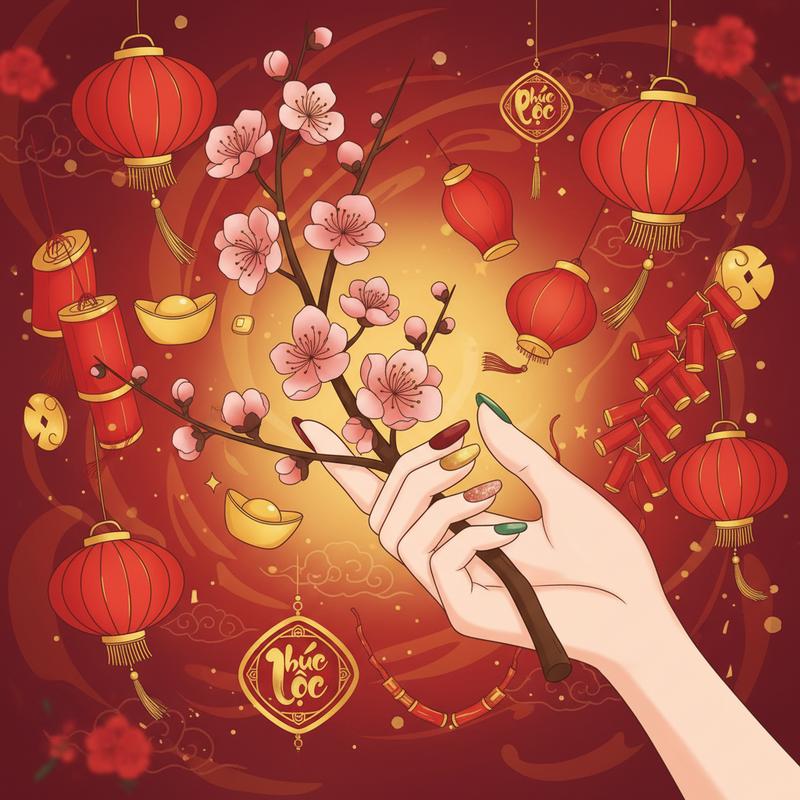 Màu Sơn Móng Tay May Mắn Cho Nữ Tuổi Dần Mùng 1 Tết