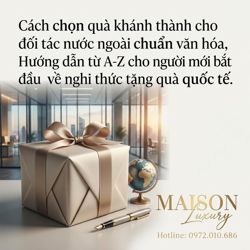 Cách chọn quà khánh thành cho đối tác nước ngoài chuẩn văn hóa