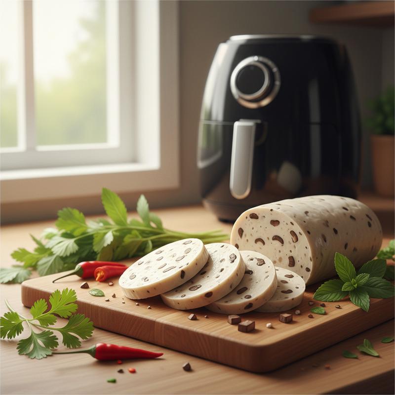 Hướng Dẫn Làm Chả Lụa Nấm Hương Bằng Nồi Chiên Không Dầu