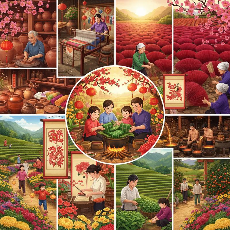 Danh Sách Làng Nghề Truyền Thống Đón Khách Dịp Tết