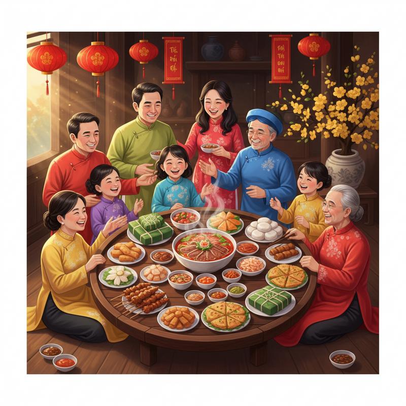 Ẩm thực Tết miền Trung: Đậm đà vị khắc khổ, trọn vẹn nghĩa xuân