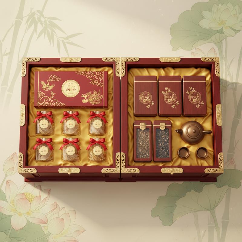 Tinh Hoa Giao Thoa: Set Quà Yến Sào Kết Hợp Trà Thượng Hạng