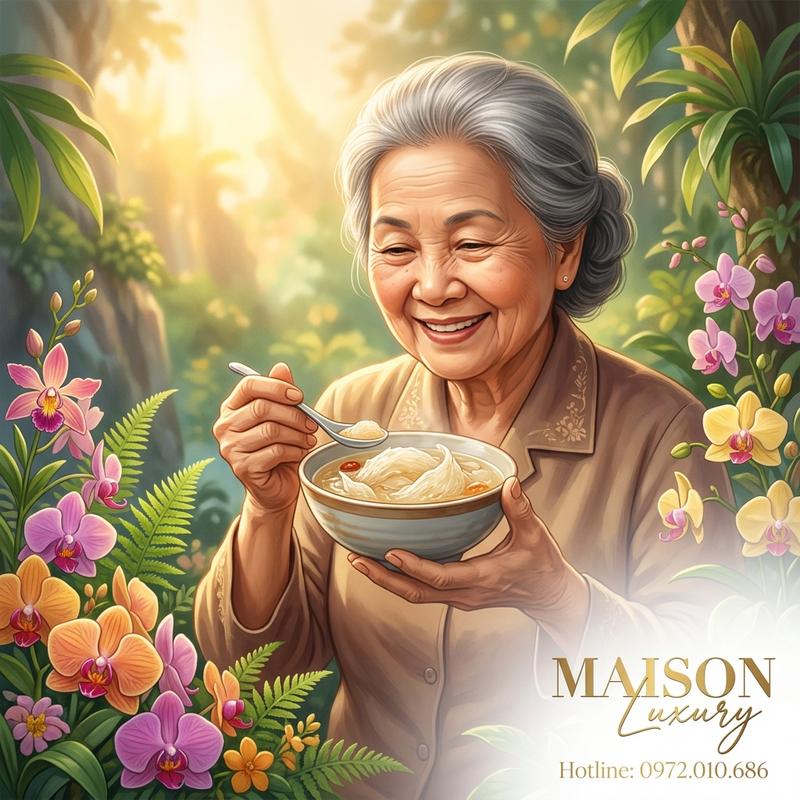 Tại sao yến đảo tự nhiên giúp người cao tuổi cải thiện loãng xương?