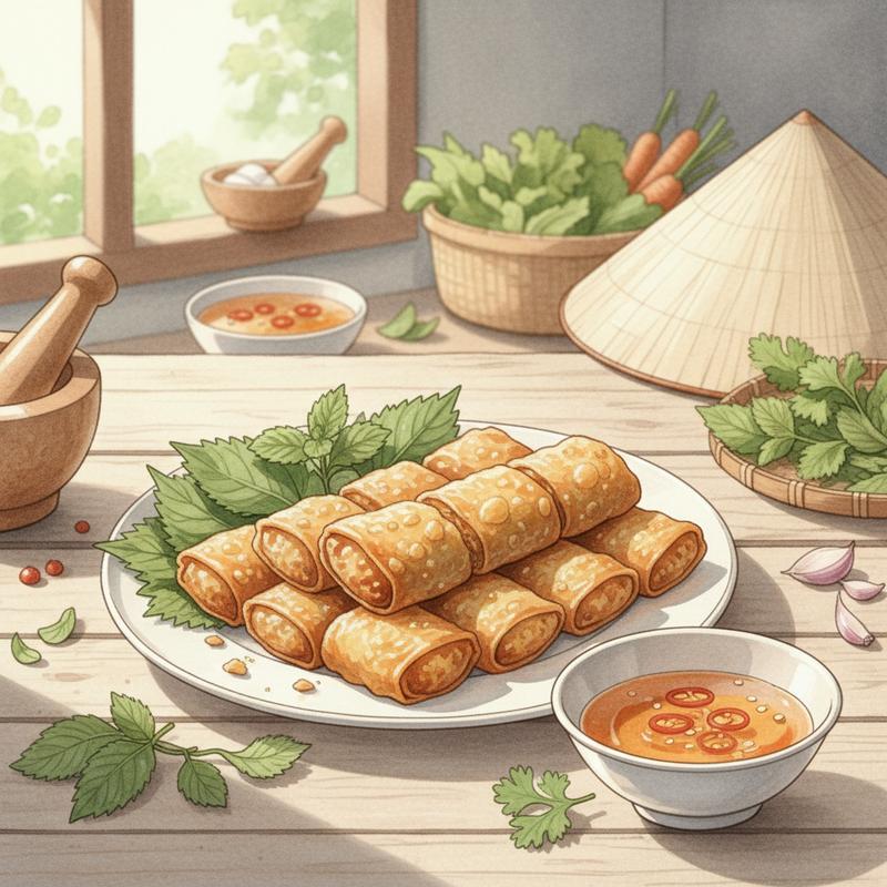 Khắc phục Nem Rán Bị Bục Nhân: Mẹo Vàng Giữ Nem Giòn Lâu, Không Hút Dầu