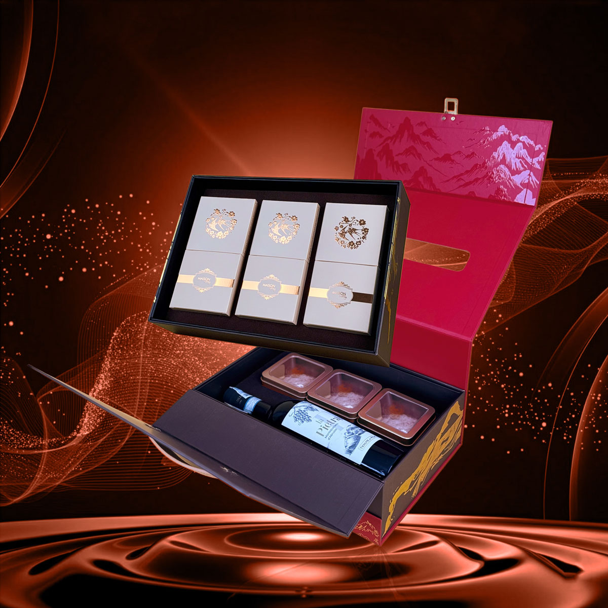 Hộp Quà Tết Maison LaCasTa 4 - Tuyệt Tác Quà Tết 2 Tầng Đẳng Cấp