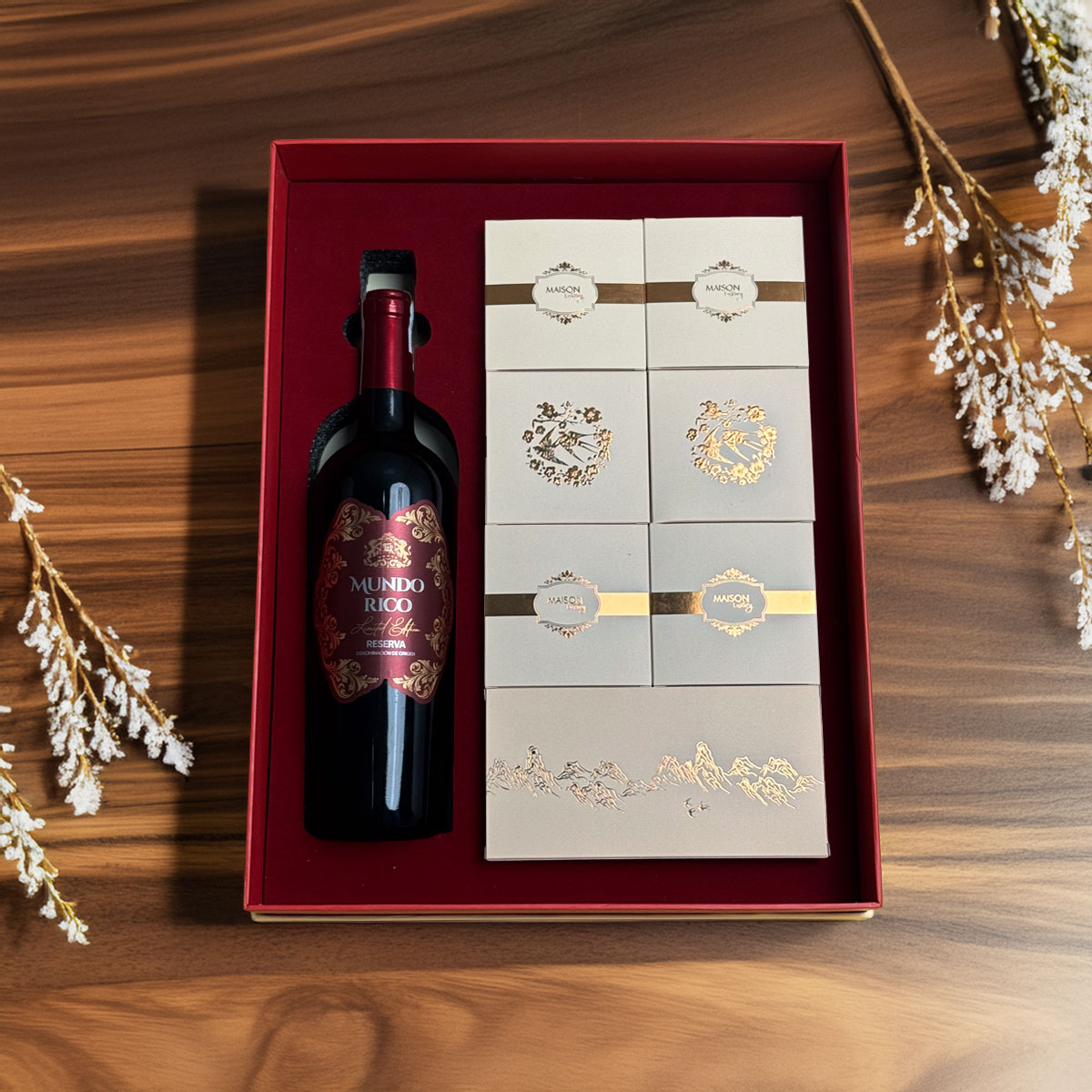 Hộp Quà Tết Maison Hạnh Phúc 2026 - 5 - Quà Tết Rượu Vang 