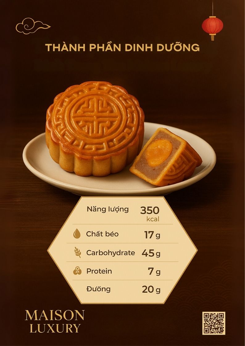 Thành phần dinh dưỡng bánh trung thu maison
