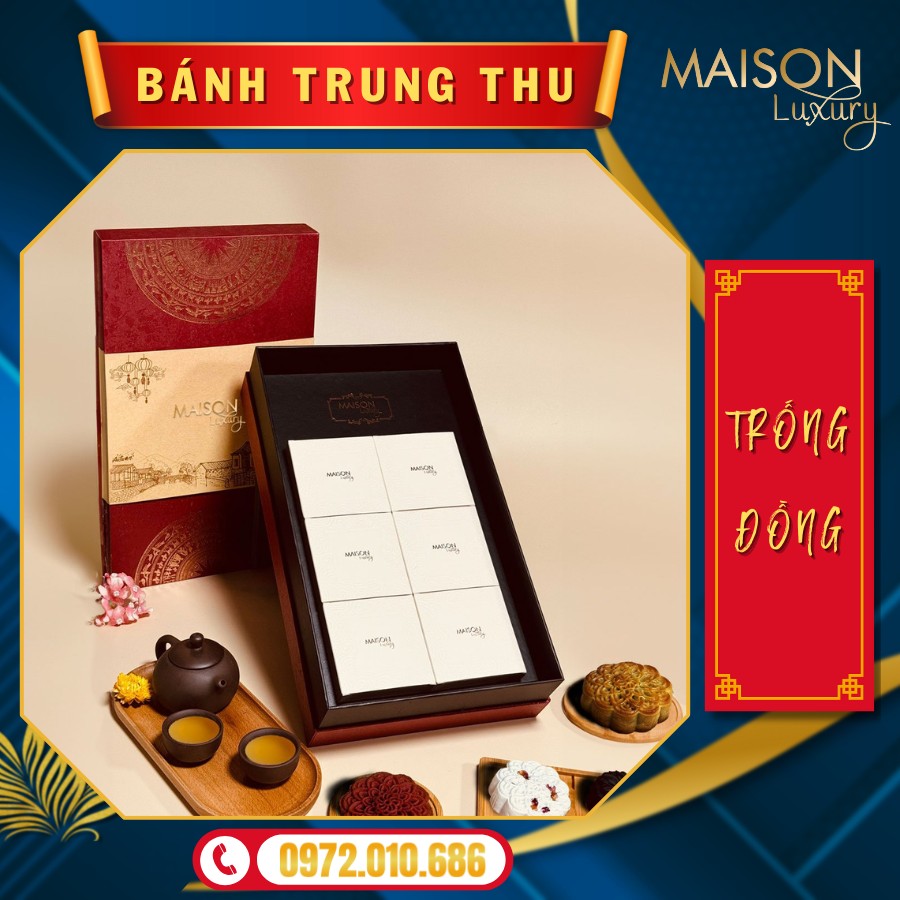 Hộp Bánh Trung Thu Maison Trống Đồng 3
