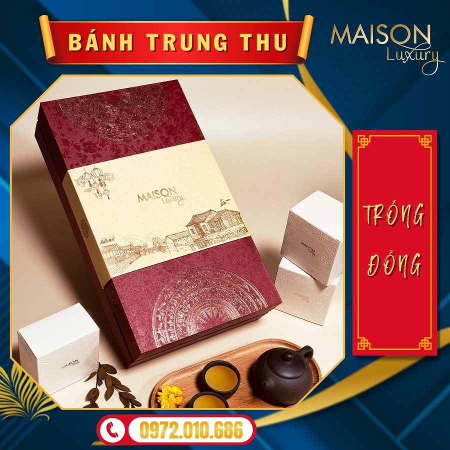 Hộp Bánh Trung Thu Maison Trống Đồng 3