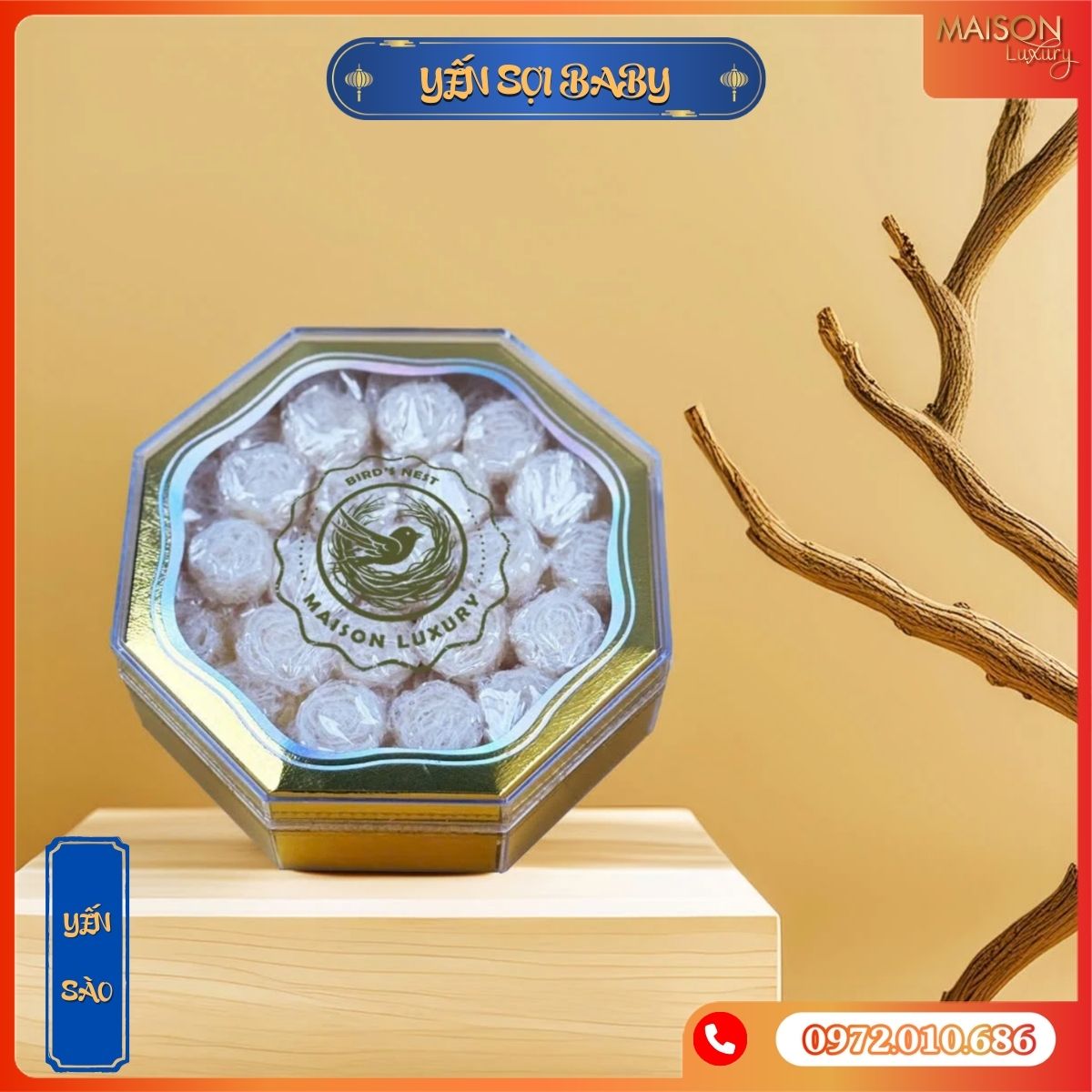 Yến Sào Khánh Hoà Viên Sợi Baby Maison 100g