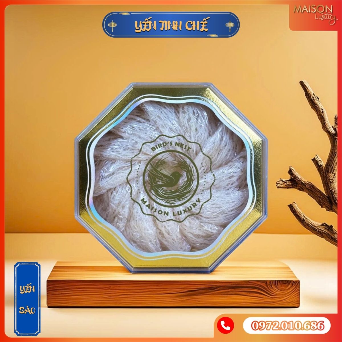 Yến Sào Cho Bà Bầu Tinh Chế Nguyên Tổ Maison Luxury 100g