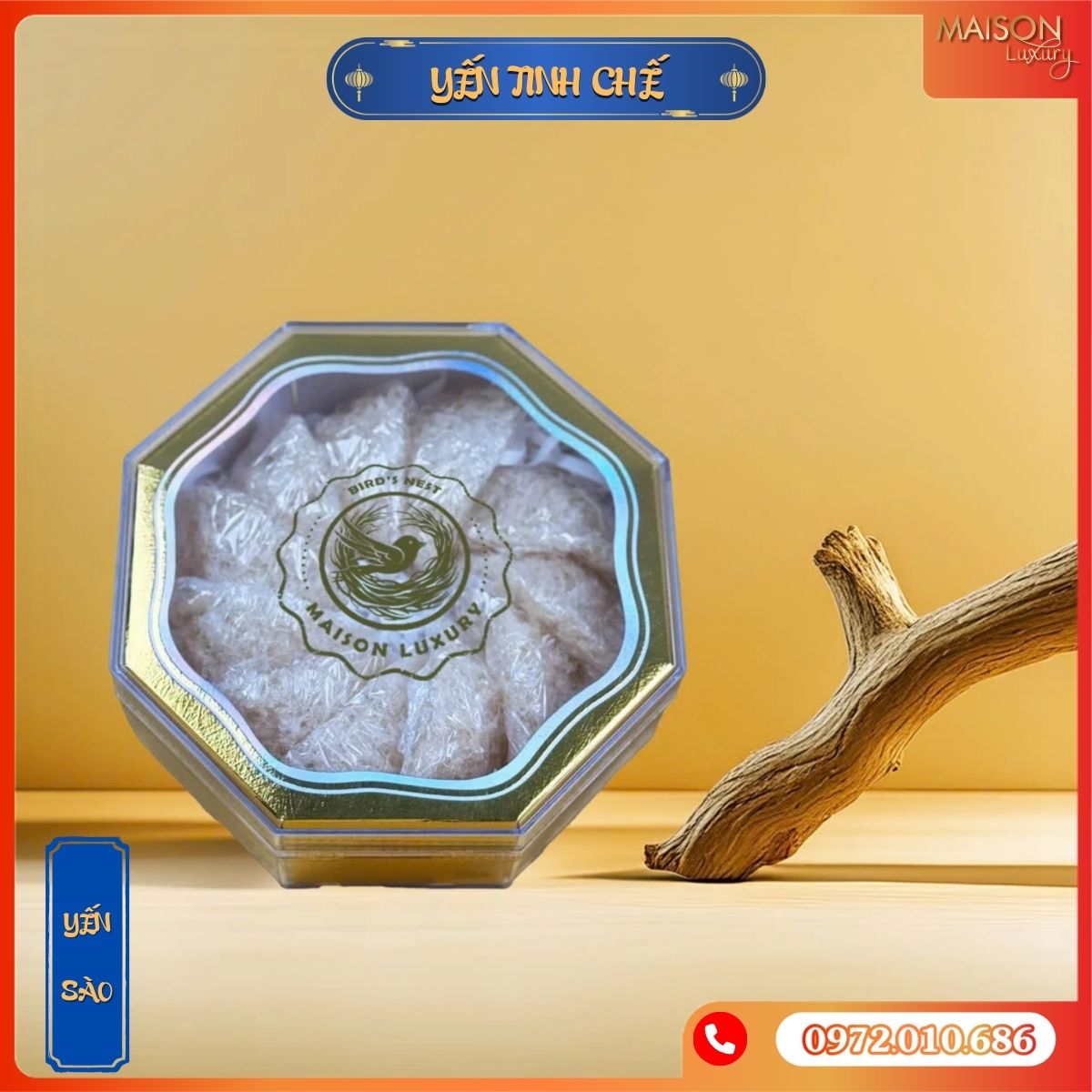 Yến Sào Cho Người Bệnh Xơ Vụn Đắp Tổ Maison 100g