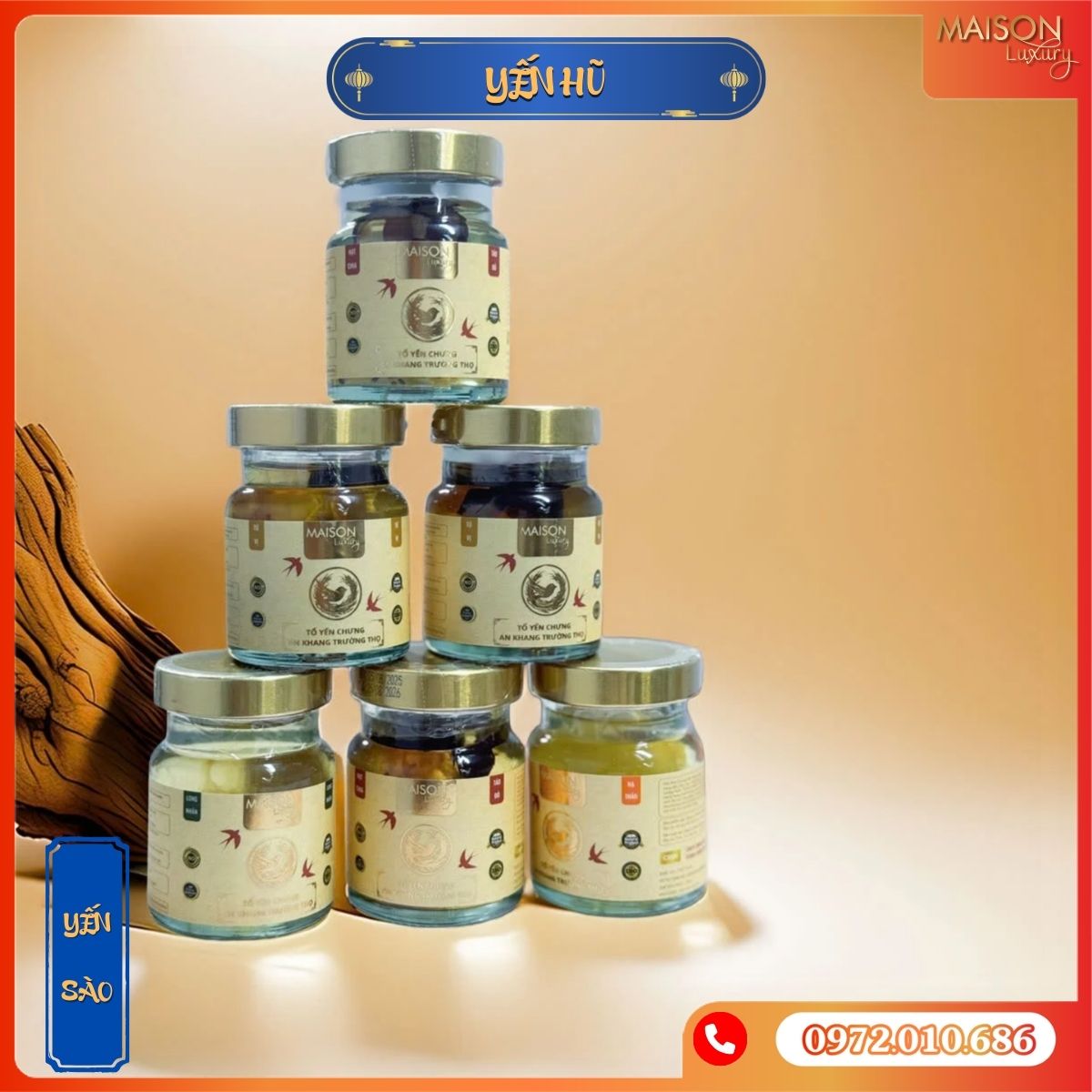 Tổ Yến Sào Cho Người Bệnh Chưng Tứ Vị 70ml - Maison Luxury