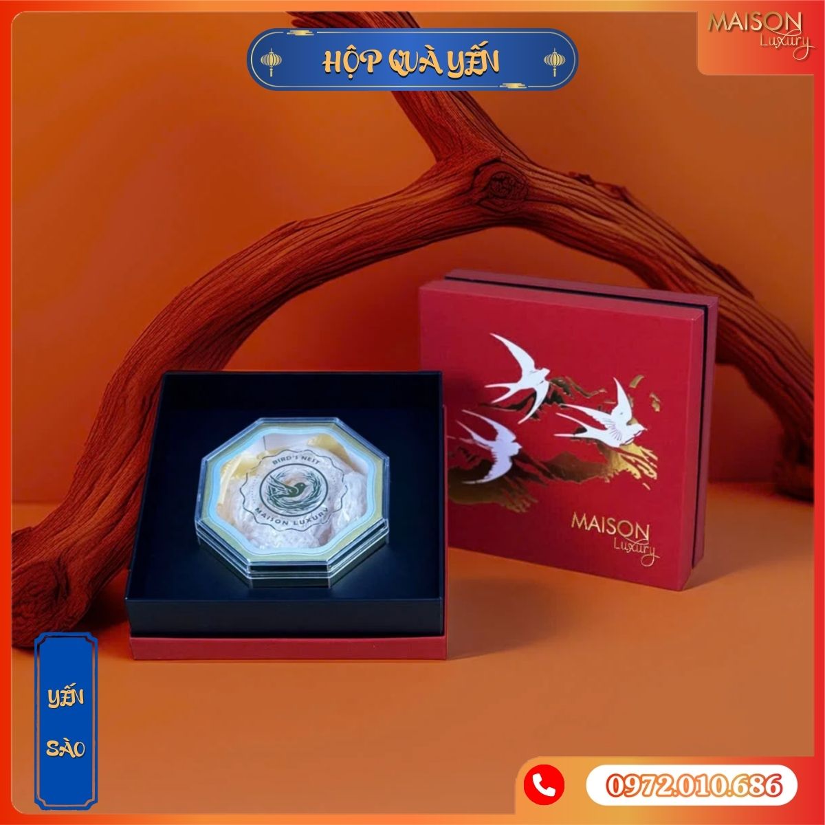 Yến Sào Cho Bà Bầu Tinh Chế Nguyên Tổ Maison Luxury 50g