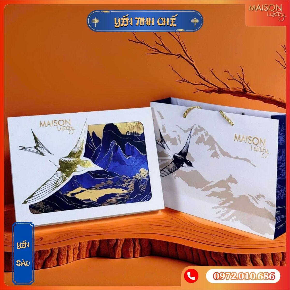 Chân Yến Sào Cho Người Cao Tuổi Tinh Chế Maison Luxury 100g