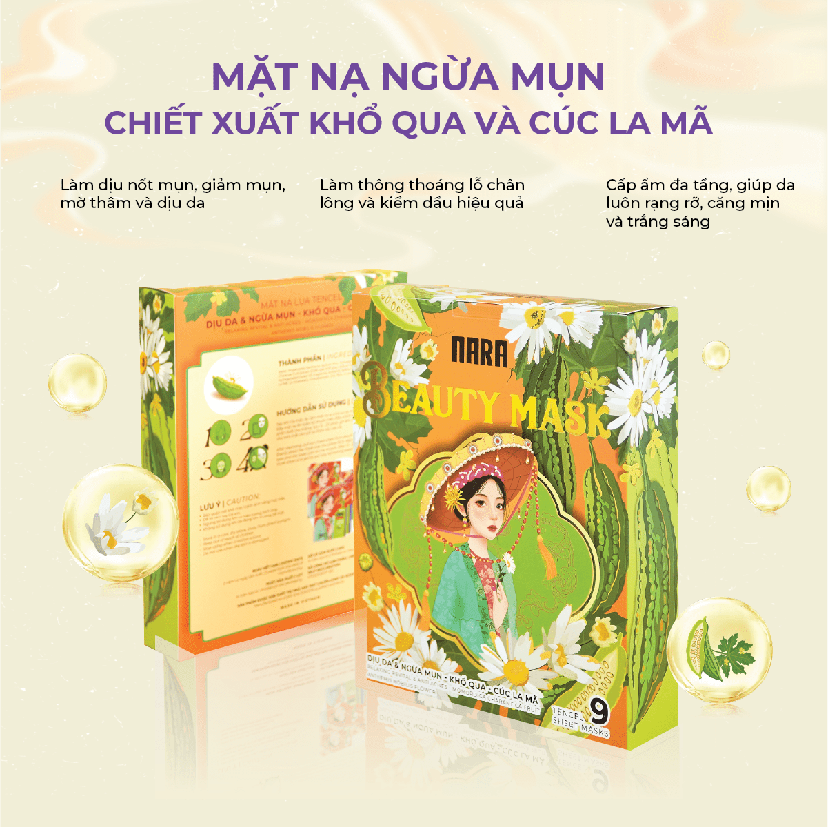 Hộp 9 miếng mặt nạ Nara