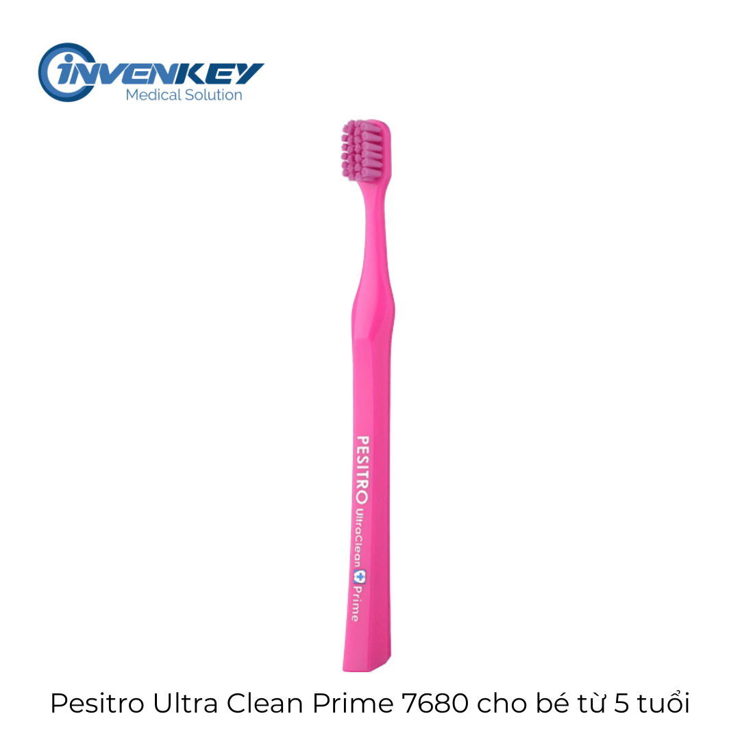 Bàn chải đánh răng trẻ em Pesitro Ultra Clean Prime 7680 cho bé từ 5 tuổi