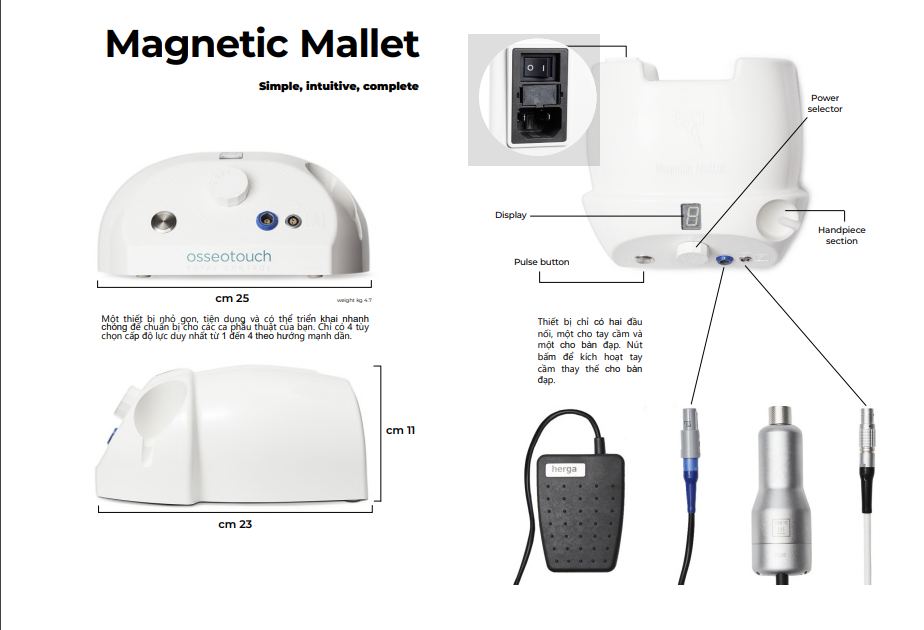 Máy phẫu thuật từ tính Magnetic Mallet