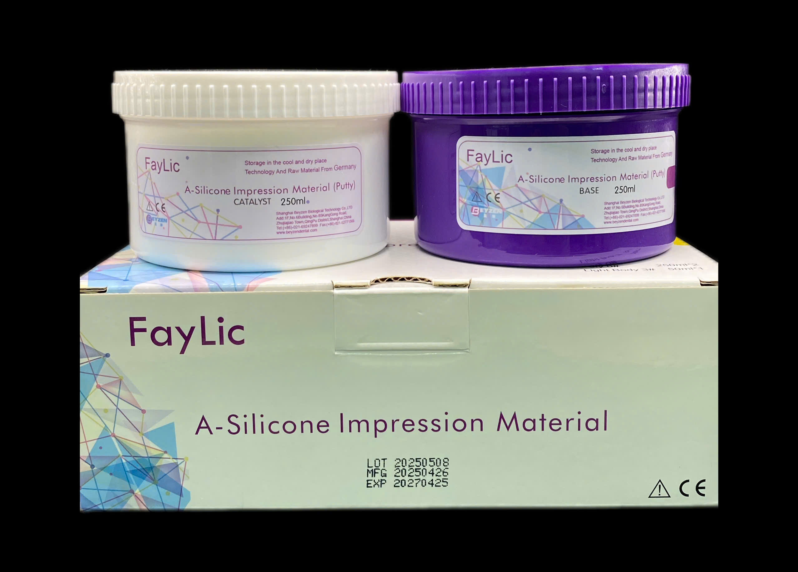 Cao su lấy dấu silicone đặc Faylic